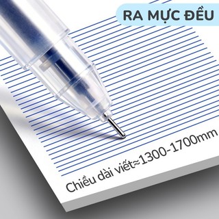 Bút Gel Mực Đen Nhanh Khô, Không Lem - Set 30 Cây Bút Bi Ngòi 0.5mm Siêu Trơn, Hỗ Trợ Viết Nhanh, Viết Chữ Đẹp