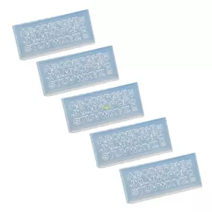 5Pieces Soft English Letters Silicone Mold for Creative Craft DIY Mold Mini Mold