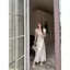 Đầm mơ phong cách nhẹ nhàng kiểu Pháp dành cho nữ Thiết kế cao cấp Niche Tính khí eo hẹp mỏng hơn Váy dài mùa hè