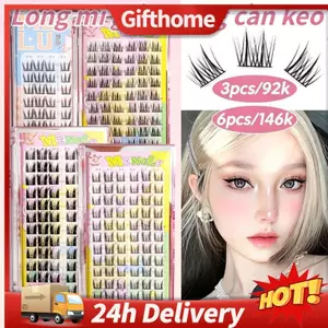 🚚【giao Hàng 24h】3 / 6 / 9 Thời Trang Cô Gái Lông Mi Giả Lâu Dài Chống Thấm Nước Cụm Tự Nhiên Lông Mi Giả Cho Người Mới Bắt Đầu