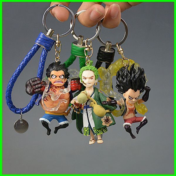 G2P ONE PIECE Hình Móc Khóa PVC Anime Đồ Chơi Mô Hình Luffy Zoro Sanji Móc Khóa Túi Mặt Dây Chuyền Móc Chìa Khóa Quà Tặng P2G