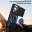 Armor Slide Lens Funda cho Tecno Pova 7 Pro 5G Ốp lưng xoay vòng từ tính cho Tecno Pova 7 Pro 5G Ốp lưng có thể gập lại Capa