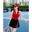 Bộ thể thao nữ, Áo mút đúc váy A hai lớp tập Gym, nhảy, pickleball, tennis (có tách lẻ)
