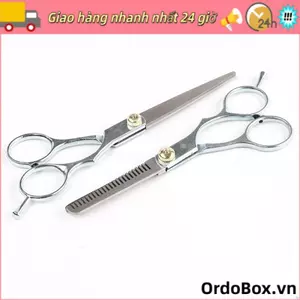 Kéo cắt tóc ORDOBOX, Kéo cắt tóc bằng thép không gỉ 6.0 Inch, Salon cắt tóc chuyên nghiệp Kéo cắt tóc mỏng bạc Cửa hàng cắt tóc