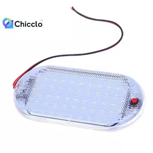 60LED 12V-85V LED Xe Ô Tô Mái Vòm Đèn Đọc Sách Trần Nội Thất Đèn Mái Xe Nâng Ô Tô Độ Sáng Cao Cabin Dải Đèn Đẹp