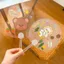 YUUKII 6 Quạt Graffiti, Quạt cầm tay trong suốt bằng nhựa dày, Đồ thủ công DIY trong suốt sáng tạo DIY Doodle DIY Trống Fan Dự án thủ công