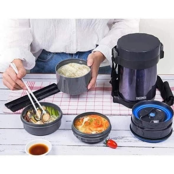 Hộp Cơm Giữ Nhiệt Thermos JBG-2000 Nội Địa Nhật – 1450ml, Giữ Nhiệt >68°C Sau 6 Giờ
