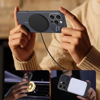 Auto Focus Luxury Business Matte Liquid Silicone Phone Case Cho iPhone 16 15 14 13 17 Pro Max Ốp Bảo Vệ Ống Kính Chống Sốc Tương Thích Với Từ Tính