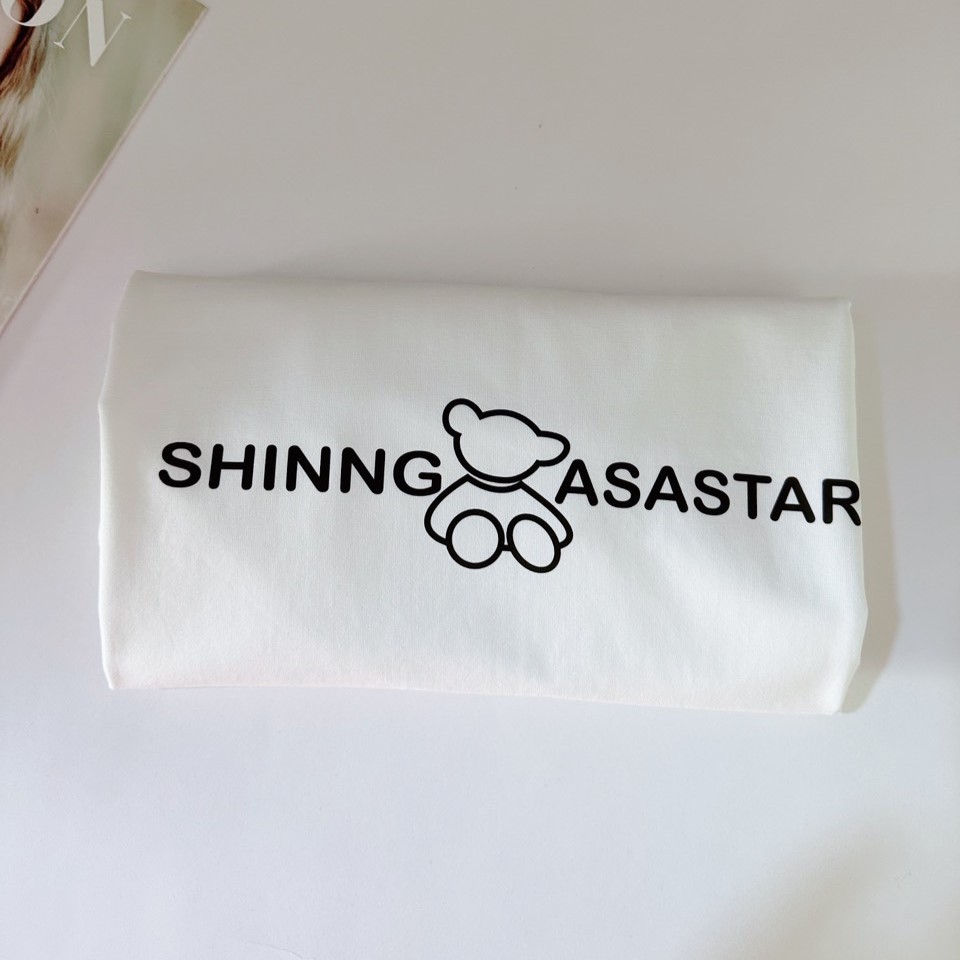 （Giao hàng 24h）Angela Áo phông nữ form vừa chất COTTON 100% mềm mịn, thoáng mát, màu TRẮNG, hình in đa dạng, nhiều kiểu