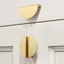 Hiện Đại Đơn Giản Morandi Màu Series Nhôm Hồ Sơ Hình Bán Nguyệt Tủ Quần Áo Tủ Đầu Giường Bàn Tủ Giày Tủ Cửa Tủ Tay Nắm Cửa 1A