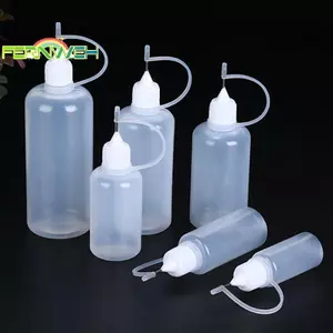 2 / 5 CÁI 5ml 10ml 20ml 30ml 50ml 60ml 100ml PE Nhựa Squeezable Tip Applicator Chai nhỏ giọt có thể đổ lại có nắp kim cho keo dán [MỚI]