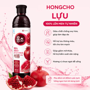 Nước Giấm Uống Daesang Hương Lựu 900ml Heri Skin Nội dung 3