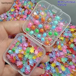 Luckyew 100 Chiếc Phát Sáng Trong Bóng Tối Nhựa Rùa Các Bức Tượng Nhỏ Dễ Thương Cho Vườn Cổ Tích Phong Cảnh Micro, Trang Trí Nhà Búp Bê Thủ Công TQ