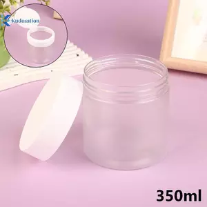 Kudosation 1 Chiếc 350ml Màu Sắc Ngẫu Nhiên Bình Kem Nắp Body Lotion Chà Lọ Mặt nạ Tóc Hộp Đựng Mỹ Phẩm Du Lịch Di Động Chai Đựng Đẹp