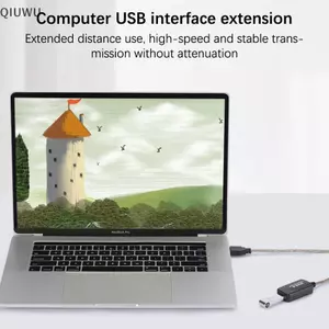 Cáp nối dài QIUWU USB 2.0 5M / 10M / 15M USB 2.0 Bộ mở rộng USB Repeater Dây nối dài với bộ tăng cường USB Nam sang Nữ.