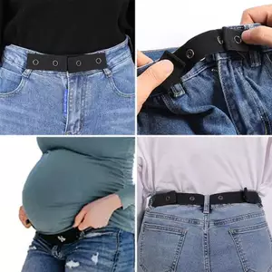 PNPIA- Thắt Lưng Nữ Không Bule Đàn Hồi Vô Hình Cho Quần Jean Thắt Lưng Không Bule Thắt Lưng Dễ Dàng Nam Co Giãn Không Có Thắt Lưng