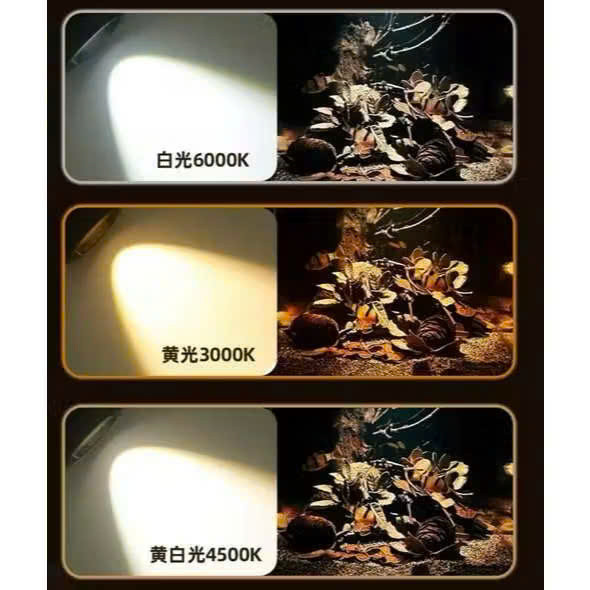 KaoKui KK F09 đèn led rọi bể cá (15w) chỉnh dược tiêu cự, có 3 chế độ màu