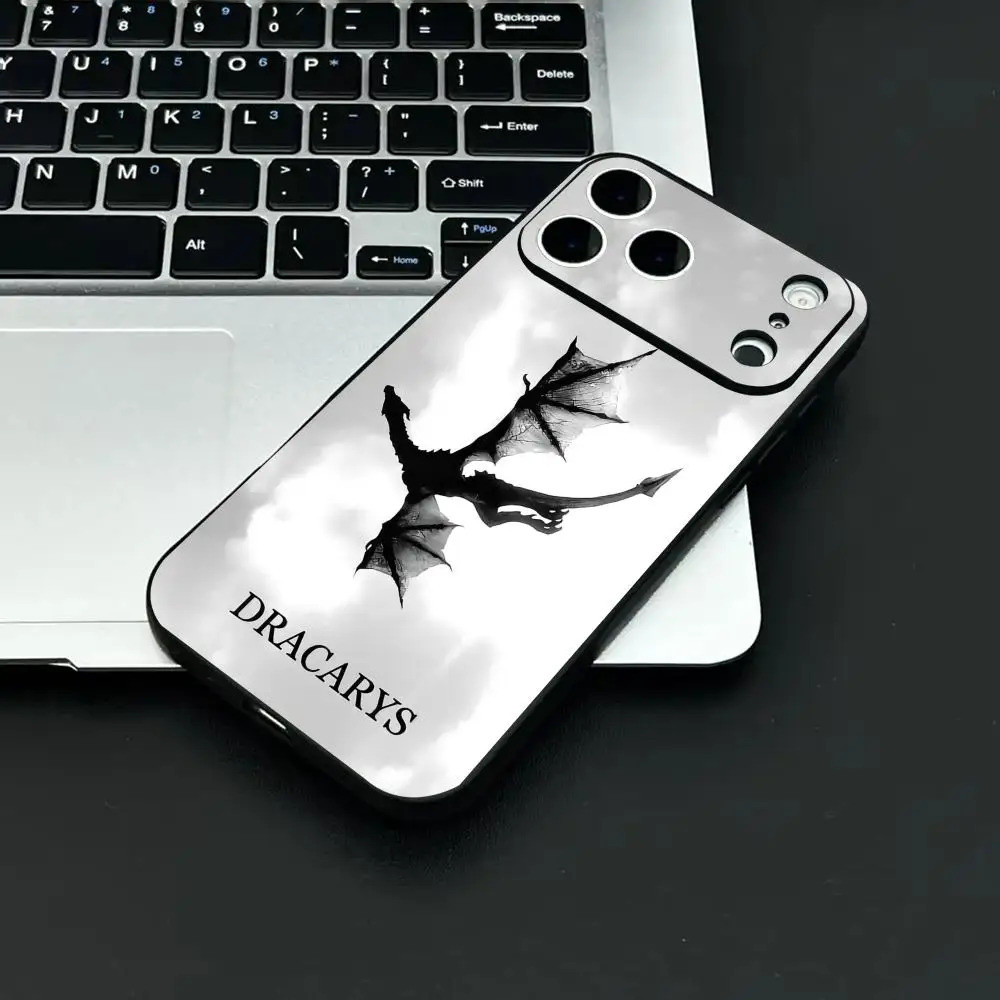 TP-1 TV g-Game of t-Thrones Ốp Lưng Điện Thoại IPhone 17 16 15 14 13 12 11 Pro Max Plus Mini Đen Mờ Vỏ Mềm Funda