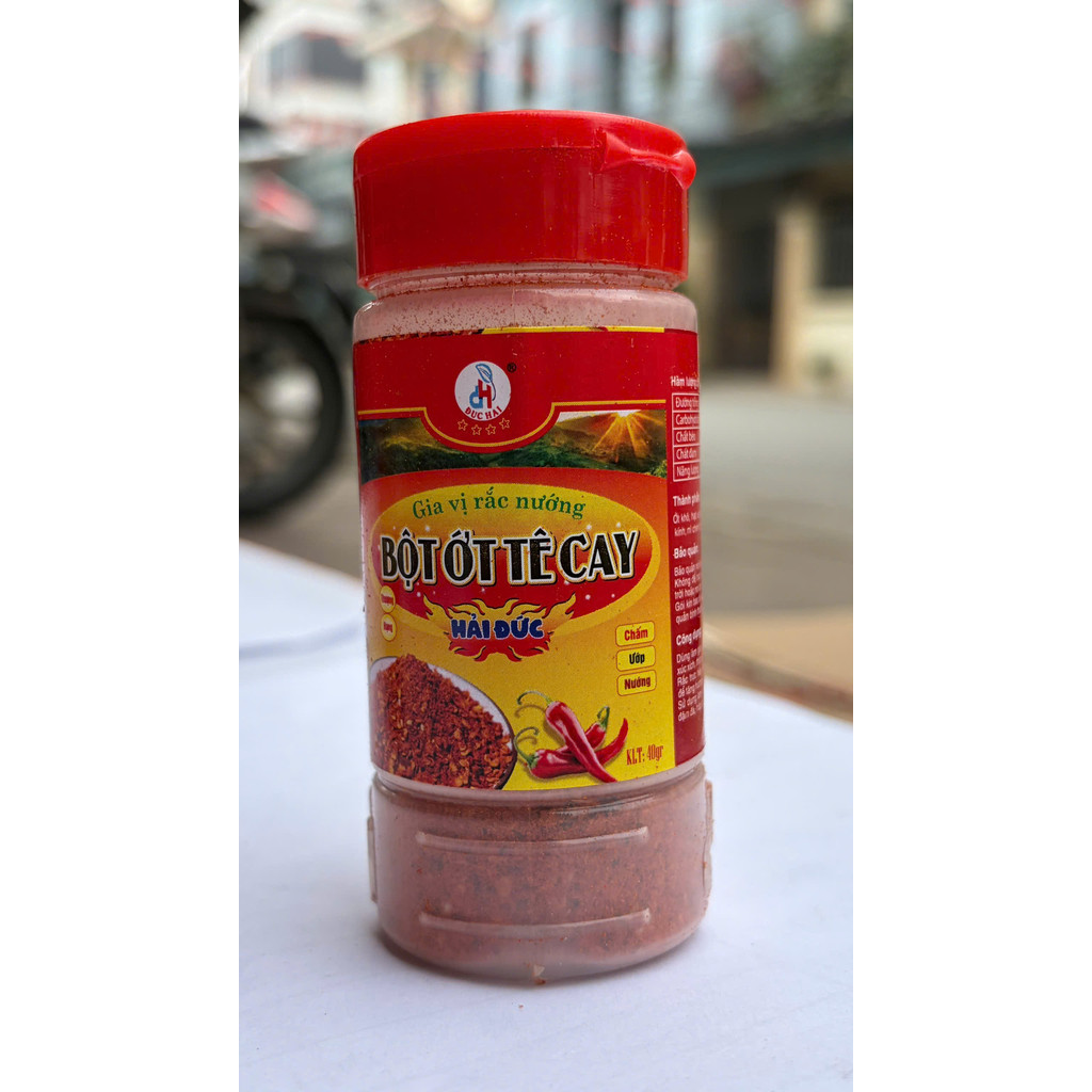 Bột Ớt Tê Cay Đức Hải 40g - Gia vị rắc nướng Đậm Vị Cay Tê Kích Thích Vị Giác - Đức Hải Food
