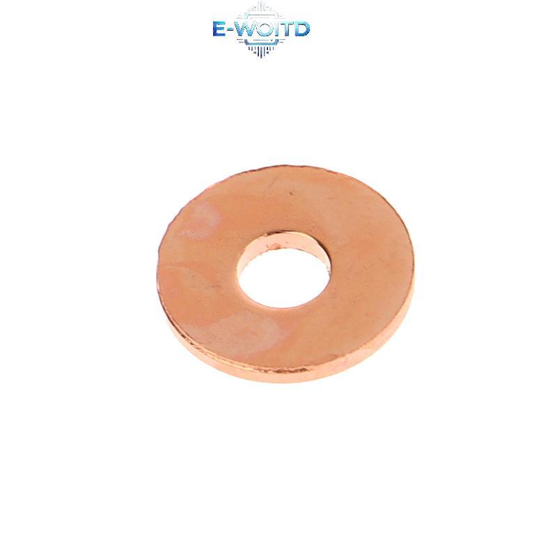 E-WOITD Bộ 10 Đinh Tán Đồng Kèm Vòng Đệm Burrs, Phụ Kiện Cố Định Da, DIY Vintage