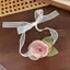 Ren Trắng Hoa Streamer Tóc Dây Buộc Tóc Xia Xian Bện Tóc Ruy Băng Pháp Retro Buộc Tóc Mũ Đội Đầu Phù Dâu 26.5.19