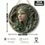 HELLOYOUNG Trang trí tường Elf bằng gỗ tròn, 8 x 8 inch, Quà tặng nghệ thuật gia đình hiện đại cho phòng khách, quán cà phê