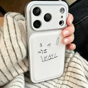mèo hung dữ Trường hợp iPhone 1716P phù hợp 1513 đơn giản 14 sá dữ tạo