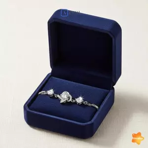 Vòng tay trái tim màu bạc cho bé gái Dây chuyền Zircon lấp lánh có thể điều chỉnh độ dài cho những dịp thường ngày và đặc biệt mới