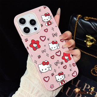 IMD Long lanh Hello Kitty Cat Case cho Honor 400 Pro 200 90 Smart 70 X5C Plus X5 X5B Plus Magic 8 7 6 5 4 Lite Play 10 10A Phim hoạt hình dễ thương Trái tim đỏ đầy màu sắc Vỏ cứng màu ngọt ngào