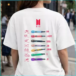 SY3 BTS ARIRANG ARMY người hâm mộ quà tặng Áo thun ngắn tay 110cm-6XL YS3