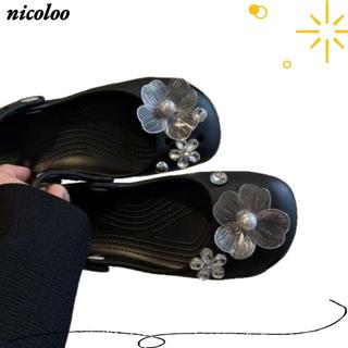 Giày NICOROO Quyến Rũ, DIY Thanh Lịch Tắc Quyến Rũ, Phụ Kiện Giày Ngọc Trai Hoa Bất Tử Ngọc Trai Khóa Giày Ba Lê Cho Nữ Bé Gái