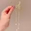 PNPIA- Sel Bướm Ngọc Trai Kẹp Tóc Nữ Vuốt Tóc Thanh Lịch Kẹp Tóc Cua Phụ Kiện Tóc