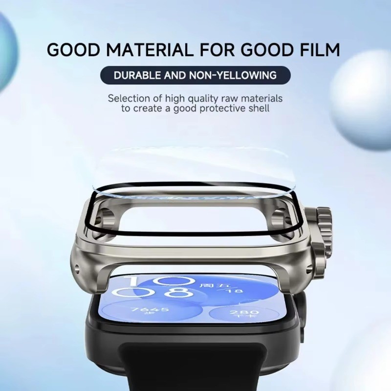 Kính cường lực + Vỏ PC cho đồng hồ Huawei Fit 5 Pro 5Pro Vỏ bảo vệ toàn diện cho đồng hồ Huawei Fit 5 5Pro Fit5 Fit5Pro Vỏ bảo vệ màn hình PC cứng