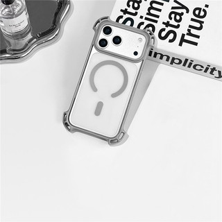 Vỏ điện thoại sạc từ tính kinh doanh túi khí bốn góc cho iPhone 17 16 15 14 13 12 11