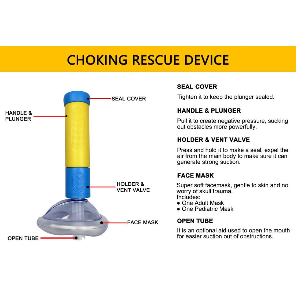 Child Choking Rescue Device Portable Antichoking Airway Suction Device ...