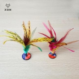 [XON] Giải trí thể dục Con tàu con thoi đầy màu sắc Trung Quốc Jianzi Foot Kick Wheel Fancy Chicken Shuttlecock [Mina]