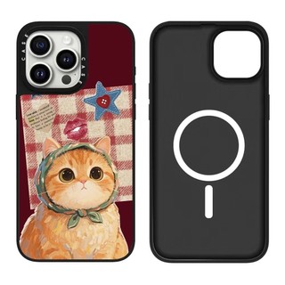 Khăn trùm đầu hoa từ tính Gương mèo Vỏ điện thoại cứng cho iPhone 17 Pro Max 17 Air 16 Plus 15 14 13 12 11 Vỏ chống sốc