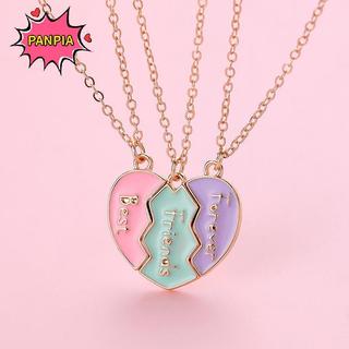 [PNPIA] 1 Bộ Dây Chuyền BFF Cho Chị BFF Sinh Nhật Tình Bạn Trang Sức Quà Tặng Người Bạn Thân Nhất Mãi Mãi Vòng Cổ Cho 3 Cô Gái Phù Hợp Với Trái Tim Mặt Dây Chuyền VN