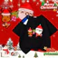 COD (Hồ Chí Minh)DREAMY BABY Sản phẩm mới Áo T-shirt tiệc đội nhóm Giáng sinh Áo đỏ Phiên bản trẻ em 2026M168