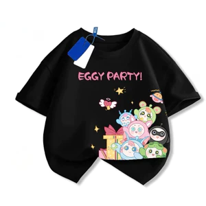 COD (Hồ Chí Minh)DREAMY BABY Áo phông nửa tay Egg Party phiên bản mới 2025 kiểu hoạt hình bán chạy nhất