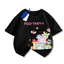 COD (Hồ Chí Minh)DREAMY BABY Áo phông nửa tay Egg Party phiên bản mới 2025 kiểu hoạt hình bán chạy nhất