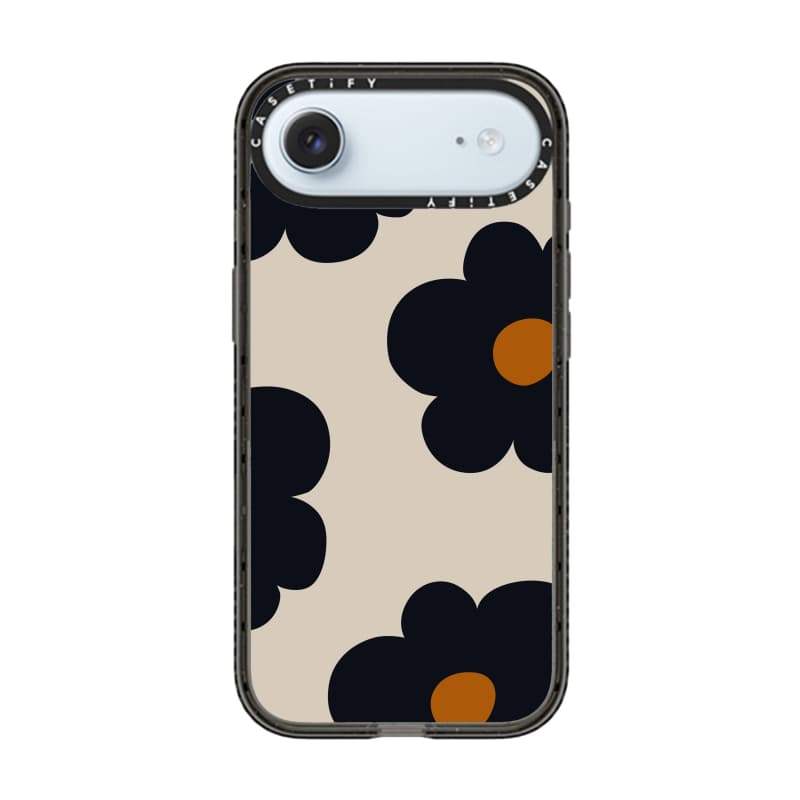 CASECASE X Flower Strike Case Black Edge Rõ Ràng Cứng Từ Hút Tác Động Dành Cho Apple IPhone 12 13 14 15 16 17 Pro Max Air Plus Có Hộp