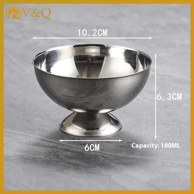 Littleloves1 1 Kem Inox Inox Salad Cup Salad Cup Có Thể Tái Sử Dụng Kẹo Trái Cây Món Tráng Miệng Bát Nhà Bếp Barware Bộ VN