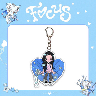 Kpop Idol Hearts2Hearts “FOCUS ” Móc khóa Acrylic H2H Mặt dây chuyền