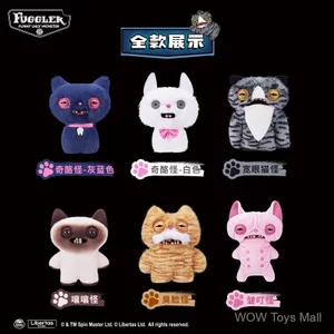 Bán Hot Fuggler Chính Hãng Răng Dễ Thương Quái Vật Dạo Tối Mèo Series Sang Trọng Búp Bê Xấu Xí Dễ Thương Ngộ nghĩnh Hợp Thời Trang Chơi Búp Bê Quà Tặng Halloween