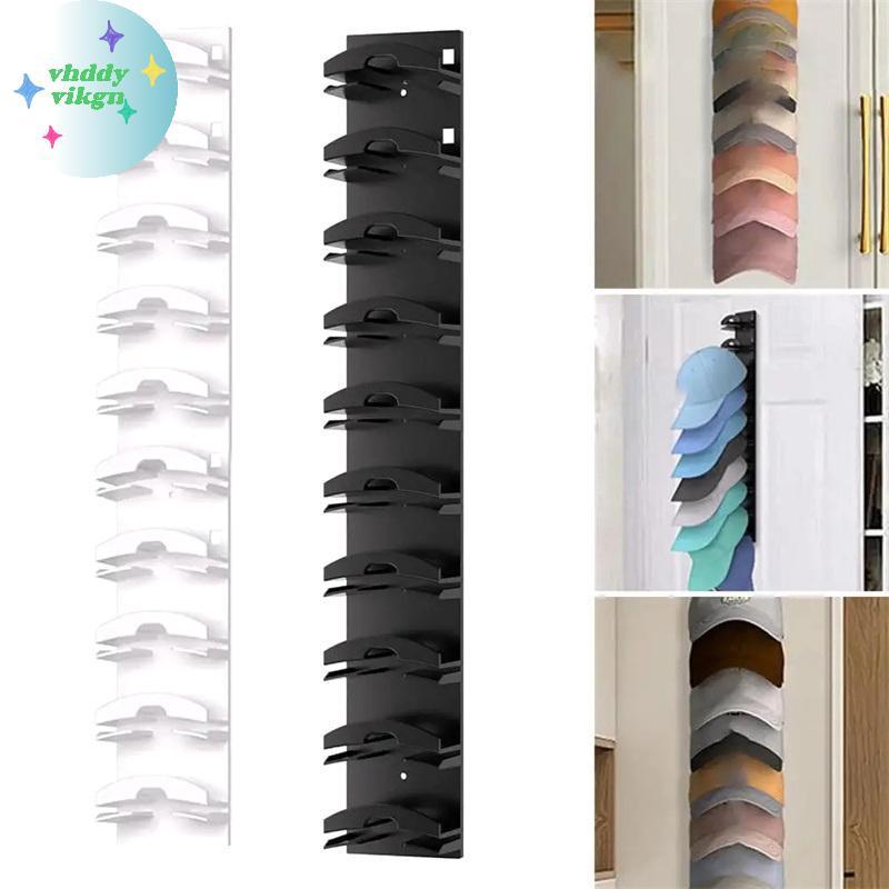 VHDD 10Grids Nắp Treo Tường Ra Mũ Giá Đỡ Mũ Bóng Chày Khăn Ra Giá Đỡ Tủ Quần Áo Móc Treo Lưu Trữ Phụ Kiện Tiết Kiệm Không Gian VN