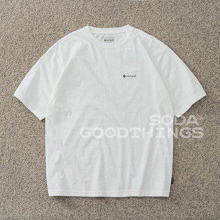 Hàng sẵn có Cặp đôi Top Unisex SNOW Phong cảnh cây in họa tiết dáng rộng 100% Cotton cao cấp Áo thun ngắn tay cổ tròn