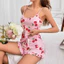 2025 Feel Pyjamas Sling Homewear Bộ hai mảnh in hình anh đào 5.12