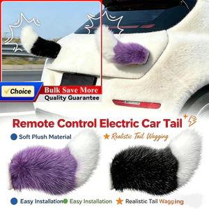 Xích Điện Động Vật Đuôi Cho Ô Tô Trang Trí Xe Máy Điều Khiển Từ Xa Lắc Sang Trọng Đuôi Ngộ nghĩnh Tự Động Phụ Kiện Đuôi Cáo Trang Trí