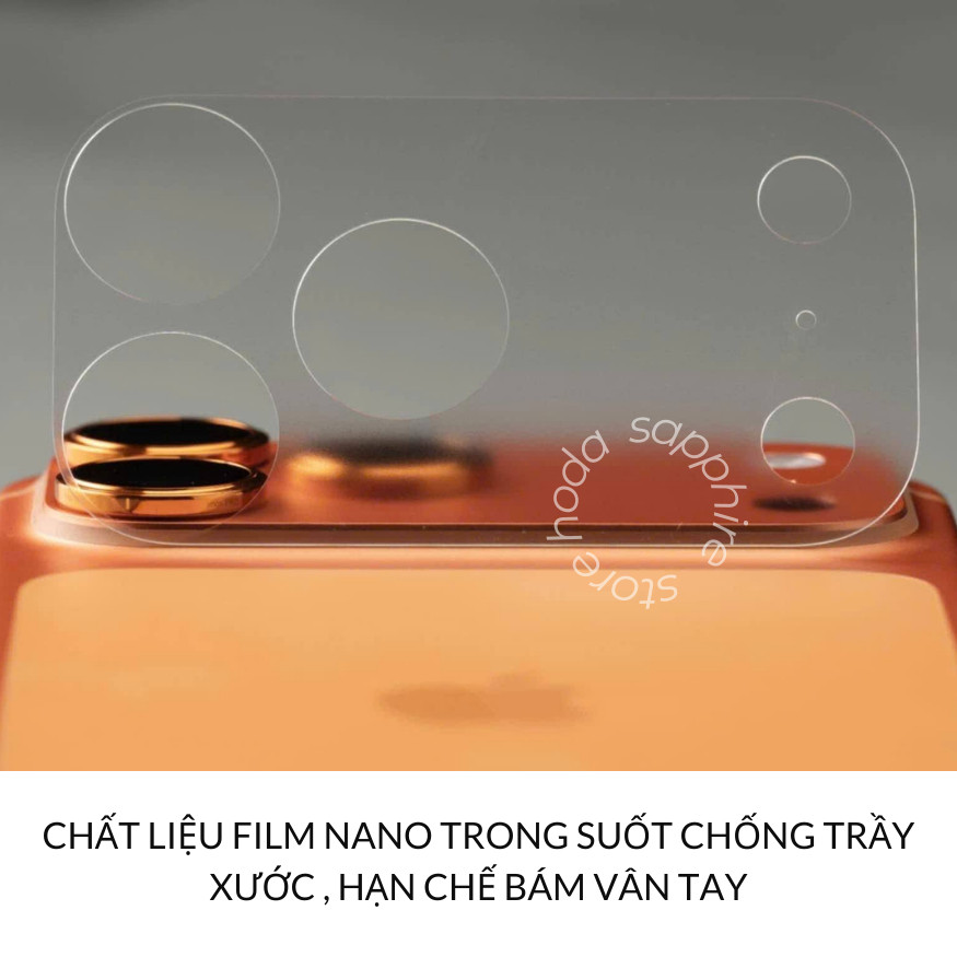 [Chính Hãng] Bộ Dán Bảo Vệ Cụm Camera Nano Trong Suốt Chống Trầy Xước Cho iPhone 17 Pro Max